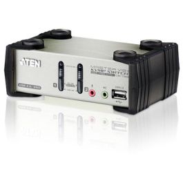 ATEN Switch KVM 2 Puertos USB PS/2 VGA con Audio y Hub USB 2.0 (Cables Incluidos) QXGA 2048x1536 Precio: 127.59000001. SKU: B1EQ7BNDEJ
