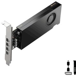 PNY RTX 2000E ADA NVIDIA RTX 2000 Ada 16GB GDDR6 PCI Express 4.0 4xmDP Tarjeta Gráfica