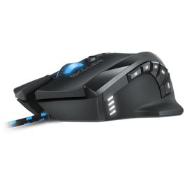SHARKOON SGM1 Ratón Gaming Ergonómico Óptico con Cable 12 Botones Negro
