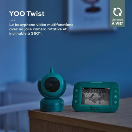 Babymoov Babyphone Video Yoo Master BAB3661276180277 Cámara 360°, Tecnología del Sueño, Visión Nocturna