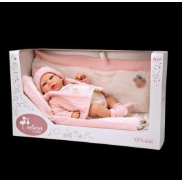 Muñeca reborn arias 40 cm marta rosa c/manta Muñeca reborn arias 40 cm marta rosa c/manta