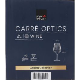 Inde Set 6 Copas Vino Tinto "Carre Optics" 65 cl