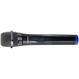 Lenco MCW-020BK Micrófono Vocal Inalámbrico 6.35 mm (1/4") Negro con Receptor Incluido para hasta 15m