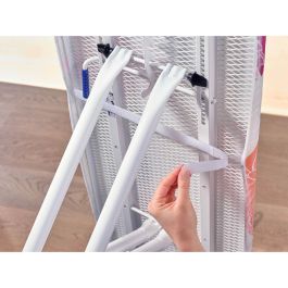 Leifheit 71601 Funda tabla planchar Cotton Comfort S/M, acolchado 4mm, hasta 125x40cm, cordón elástico, Easy Fit, Oeko-Tex