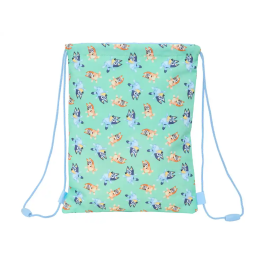 Bolsa Mochila con Cuerdas Bluey Sisters Verde 26 x 34 x 1 cm