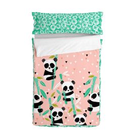 Saco Nórdico con Relleno HappyFriday Moshi Moshi Panda Garden Rosa 105 x 200 cm Precio: 112.50000047. SKU: B1AQNM7L3R