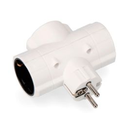 Edm Clavija Triple Económica T/TL Schuko 4,8mm 16A 250V Máx 3680W Blanca Precio: 4.79000038. SKU: S7916711