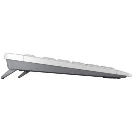 Cherry STREAM DESKTOP COMFORT Teclado y Ratón Inalámbrico, Diseño Ergonómico, Teclas Silenciosas, QWERTZ Alemán, Blanco