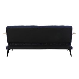 Sofa Cama Urban DKD Home Decor Azul Marron 87 x 81 x 203 cm Sofa Cama Urban DKD Home Decor Azul Marron 87 x 81 x 203 cm