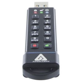 Apricorn Aegis Secure Key 3.0 USB Flash Drive 16GB, Cifrado Hardware AES 256-bit, PIN Teclado, USB 3.1, FIPS 140-2 Nivel 3, IP68