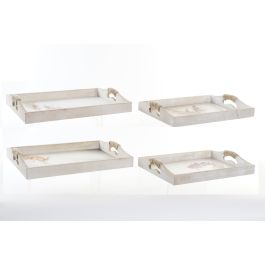 Bandeja Scandi DKD Home Decor Multicolor Dorado 30 x 6 x 40 cm Set de 2 (2 Unidades) Bandeja Scandi DKD Home Decor Multicolor Dorado 30 x 6 x 40 cm Set de 2 (2 Unidades)