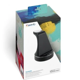 Tooq TQCD02W Base de Carga Inalámbrica para Apple Watch, iPhone y Smartphone Qi, Negro