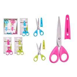 Tijera Infantil Pincello con Funda - 6x13x1 cm, Colores Surtidos (48 Unidades)