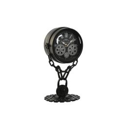 Reloj Sobremesa Loft DKD Home Decor Negro Plateado 17 x 33 x 18 cm