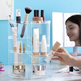 Organizador de Maquillaje Giratorio Rolkup InnovaGoods