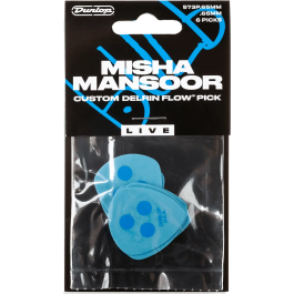 Dunlop Pack 6 Púas Delrin Flow® Misha Mansoor - 0,65 Mm