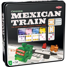 Tactic Caja Metálica Tren Mexicano Juego de Dominó Construye tu Propio Tren Mexicano El Ganador es el Primero en Haber Puesto Todas sus Fichas de Dominó Precio: 51.94999964. SKU: S7123500