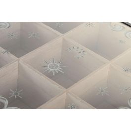 Caja para Infusiones DKD Home Decor Azul Blanco Negro Natural Metal Cristal Madera MDF 24 x 24 x 6,5 cm (2 Unidades) Caja para Infusiones DKD Home Decor Azul Blanco Negro Natural Metal Cristal Madera MDF 24 x 24 x 6,5 cm (2 Unidades)