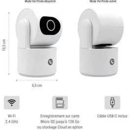 Konyks KON3770024338430 Cámara de Vigilancia Interior Wifi CAMINI CARE 2 con Sirena y Botón de Videollamada Konyks KON3770024338430 Cámara de Vigilancia Interior Wifi CAMINI CARE 2 con Sirena y Botón de Videollamada