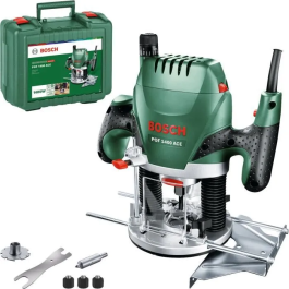 Bosch POF 1400 ACE Router con bloqueo de husillo, tope de profundidad y accesorios incluidos Precio: 182.49999966. SKU: B14QBM86LK