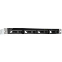 QNAP TR-004U Carcasa Externa de Rack 1U 4 Bahías para HDD/SSD 2.5/3.5" SATA, USB-C 3.2 Gen 1, RAID, Hot-Swap