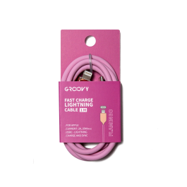 Groovy Cable USB 2.0 Tipo C a Tipo C Carga Rápida 1mt Silicona Rosa Flamenco Precio: 10.50000006. SKU: B1JQSGB2RP