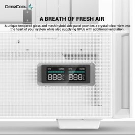 Deepcool Caja Ordenador Gaming CH560 Digital con Ventiladores ARGB, Soporte ATX, E-ATX, Cristal Templado