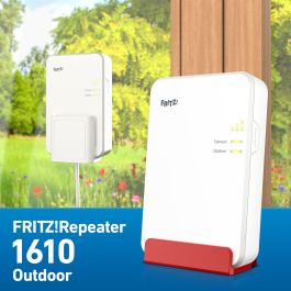 AVM FRITZ REPEATER 1610 OUTDOOR Repetidor de Red Wifi 6 3000 Mbit/s Ethernet Blanco Ethernet Gigabit Ethernet PoE+ IP54