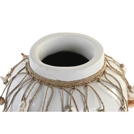 DKD Home Decor Jarron Balines Azul Blanco 20 x 26 x 20 cm (2 Unidades)