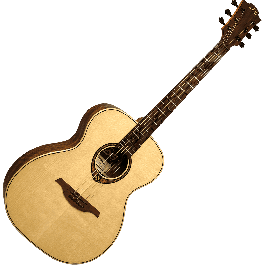 LAG Guitarra Acústica Tramontane 318 Auditorium Tapa Abeto Engelmann Macizo Natural