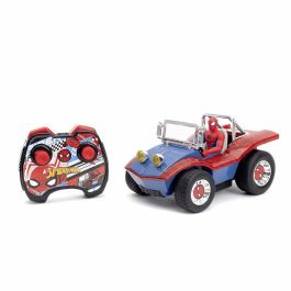 Jada SMO4006333088179 Marvel Spiderman Coche Radiocontrolado con Función Turbo y Figura Incluida +6 Años