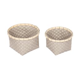 Confortime Set de 2 Cestas de Ordenación Redondas en PP (6 Unidades)