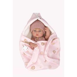 Muñecas Arias Muñeca 30 cm Natal Rosa C/Portabebe Cuerpo Vinyl Niña