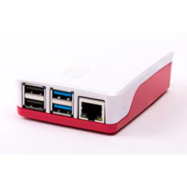 Raspberry Pi 1876751 accesorio para placa de desarrollo Funda Rojo, Blanco