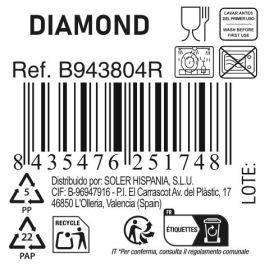 Plato Hondo Diamond 21,5 cm - La Mediterranea (24 Unidades) Plato Hondo Diamond 21,5 cm - La Mediterranea (24 Unidades)
