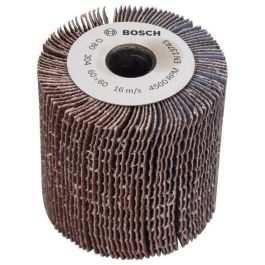 Bosch PRR Rodillo de Lijado con Laminillas Abrasivas, Recambio, Grano 80, 60 mm de Diámetro, Accesorio para Herramientas de Lijado