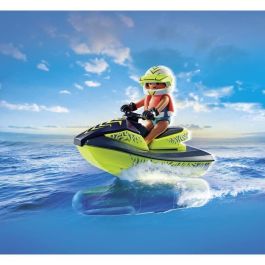 Bote de bomberos con moto acuática playmobil action