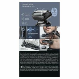Braun BRA8700216645362 Afeitadora eléctrica Serie 6 Negra, 60 min batería, carga rápida 5 min