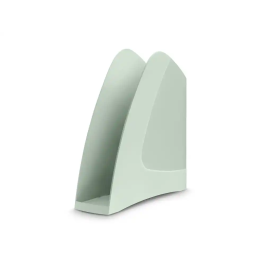 Cep Revistero de Plástico, Color Verde Salvia, para Documentos A4, Medidas 257x75x260 mm