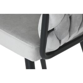 Taburete Home ESPRIT Negro Gris Metal 58 x 53 x 101 cm Taburete Home ESPRIT Negro Gris Metal 58 x 53 x 101 cm