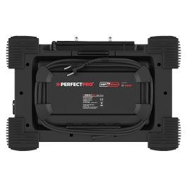 PerfectPro ROCKHART 18V Baustellenradio - Radio de obra digital con DAB+/FM, Bluetooth 5.2, NFC, 60W, 4 altavoces, resistente a golpes y agua (IP44), Negro/Rojo
