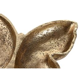 DKD Home Decor 4 Unidades Bandeja Vaciabolsillos Shabby Dorado Resina Mariposa 22 x 4 x 24 cm