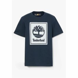 Camiseta de Manga Corta Hombre Timberland Stack Logo Negro