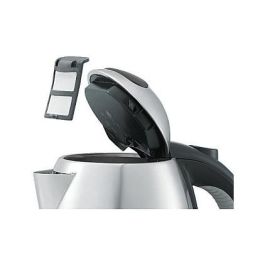 WMF Stelio 0413010012 Hervidor de Agua 1.2 L 2400 W Negro y Acero Inoxidable con Filtro Antical, Apagado Automático y Base Giratoria 360°