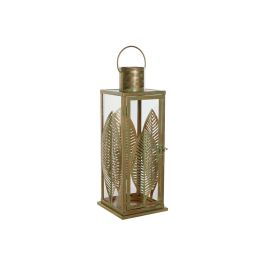 DKD Home Decor Farola Tropical de Pie en Metal Dorado con Diseño de Hojas. Lámpara de Suelo Decorativa. Dimensiones: 16.5 x 50 x 16.5 cm. Precio: 40.49999954. SKU: S3043181