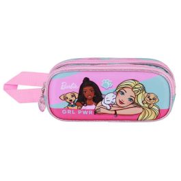 Barbie Estuche Portatodo 3D Doble Pets Rosa con relieve, 2 compartimentos y cremallera Barbie Estuche Portatodo 3D Doble Pets Rosa con relieve, 2 compartimentos y cremallera