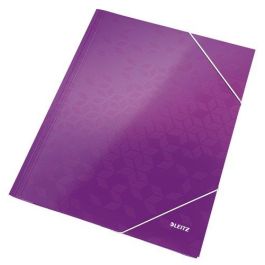 Carpeta De Gomas Y Solapas Leitz Wow Carton Plastificado A4 Violeta (Set de 10) Precio: 33.4999995. SKU: BIX39820162