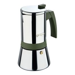 San Ignacio Cafetera Experto 6 Tazas (300 ml) Acero Inoxidable Para Inducción, Ø10.5 x 19 cm, Asa Nylon Verde Oliva con Silicona, Modelo PQ-7764C Precio: 31.6778. SKU: B12ZHYCFE3
