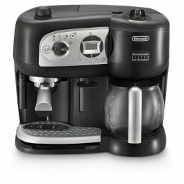 Delonghi BCO 264.1 Cafetera Espresso Combinada 15 Bar 1750W con Vaporizador, Doble Depósito, Temporizador Digital y Apagado Automático, Negro Delonghi BCO 264.1 Cafetera Espresso Combinada 15 Bar 1750W con Vaporizador, Doble Depósito, Temporizador Digital y Apagado Automático, Negro