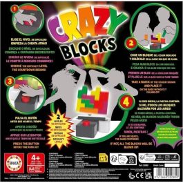Educa 20089 Crazy Blocks - Juego de mesa de bloques explosivo, sé el más rápido colocando bloques o saltarán, 2 niveles de dificultad, +6 años